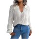 thumbnail image 2 of Puntoco suéter moda mujer Casual cuello de solapa sólido manga larga suéter suelto blusa tops liquidación de Navidad Puntoco Puntoco-3506, 2 of 8
