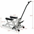 thumbnail image 2 of Maritcute Hydraulic Motorcycle Lift Jack 1500 Lbs Capacity ATV Scissor Lift Table Jack With 4 Casters Foot-Operated Hydraulic Lifting Stand With Tie Down Device, 2 of 9