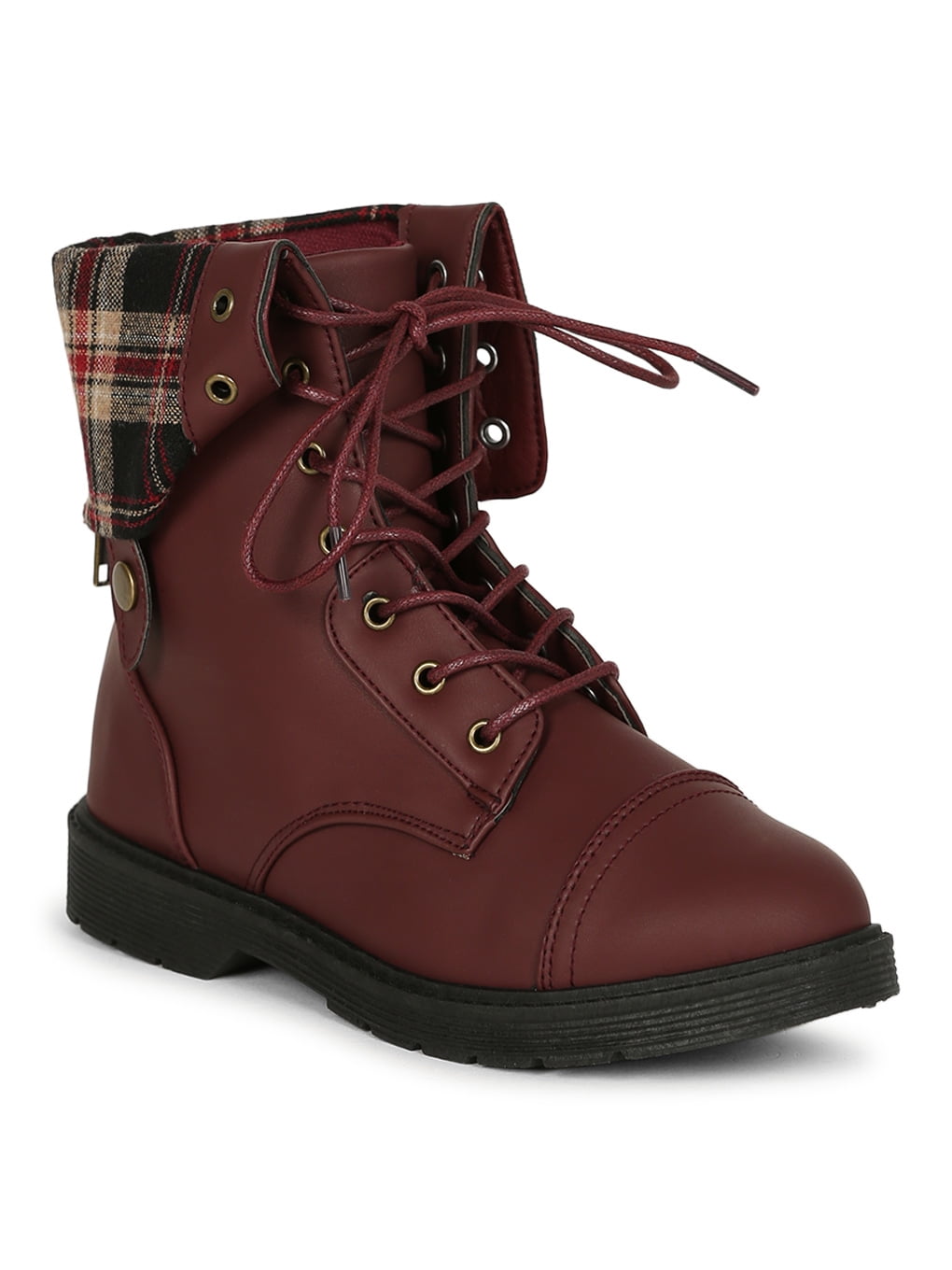 fold over cuff ankle boots