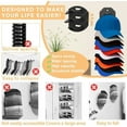 thumbnail image 3 of Baseball Cap Organizer, Wall Hat Rack, Hat Storage Display Holder, Holds Up to 10 Hats, Suitable for Door, Bedroom, Closet hanging minimalist Smooth Hangable Springtok, 3 of 14