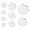 New flower circles, variant on Giaone 6/9Pcs Clear Acrylic Stamper Holder Blocks For Greeting Card Journal Planner Photo Album Scrapbooking Project