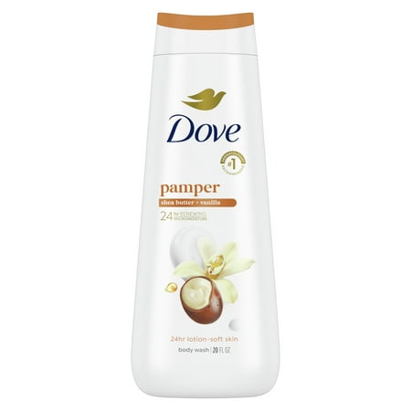 Dove Body Wash For Women Moisturizing Pamper Shea Butter &Amp; Vanilla Moisturizing All Skin, 20Oz