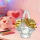 thumbnail image 5 of Decoración De Cristal 1 pc Crystals Rose Basket Ornament Glass in Yellow for Car Interior and Home Decor Valentines Day Gift 3.35x2.56" JASKFLY, 5 of 9