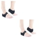 thumbnail image 1 of Vogacara 2 piezas de cubiertas para pies para hombres y mujeres, protectores de talón reutilizables y transpirables, almohadillas portátiles Negro 2piezas, 1 of 6