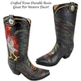 thumbnail image 5 of Urbalabs Western Cowboy Boot Country Rooster Farm House Flower Vase Decorative Cowboy Boots Vases Home Office Rustic Decor Country Living Wedding Centerpiece, 5 of 7