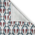 thumbnail image 6 of Ambesonne Teal Valance & Curtain, Ottoman Style Floral Art, 55"x36", Red Teal, 6 of 6