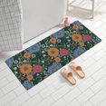 thumbnail image 2 of Pioneer Flower Floral Print Pattern Bathroom Rugs Mat, Non Slip Microfiber Bathroom Rug with Rubber Backing, Soft Mats for Bathroom Floor Tub Shower, 24"x60", 2 of 5