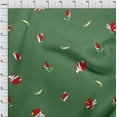 thumbnail image 4 of oneOone Velvet Green Fabric Floral Magnolia Diy Clothing Quilting Fabric Print Fabric By Yard 58 Inch Wide, 4 of 4