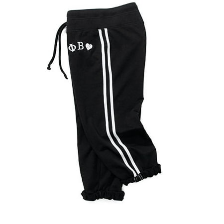 Juniors Side-Stripe Roll-Cuff Athletic Pants