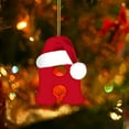 thumbnail image 2 of Dmlowu 26 Letter Christmas Tree Ornaments for Xmas Tree - DIY Christmas Ornaments with Santa Hat, Lightweight Christmas Decorations Pendant for Holiday Party, Santa Hats Hanging Decor, 2 of 5