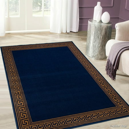 Blue Star Rug Allstar Blue Woven High Quality Rug. Traditional. Persian. Flower. Western. Design Area Rug (5' 2