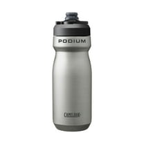 CamelBak Podium 18oz Insulated Stainless Steel Bike Water Bottle, Stainless