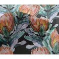 thumbnail image 5 of oneOone Viscose Chiffon Black Fabric Leaves & Clover Sewing Craft Projects Fabric Prints By Yard 42 Inch Wide, 5 of 6