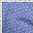 thumbnail image 3 of Soimoi Watercolor Fruit Printed, Japan Crepe SatinFabric, by The Yard 54 Inch Wide, Decorative Sewing Fabric for Dresses Kimonos Gowns, Blue & White, 3 of 5