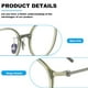 thumbnail image 4 of Gafas redondas para mujer, gafas redondas retro para juegos de ordenador, montura metálica, 4 of 6