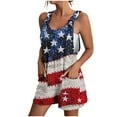thumbnail image 2 of Awdenio Jumpsuits for Women Casual Loose Fit Adjustable Strap Shorts Overalls 4th of July Jumpsuit for Women, 2 of 7
