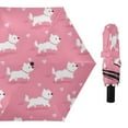 thumbnail image 4 of ALAZA Cute Dogs UPF 50+ Compact Folding Umbrella for Rain Travel Umbrella Packable, 4 of 8