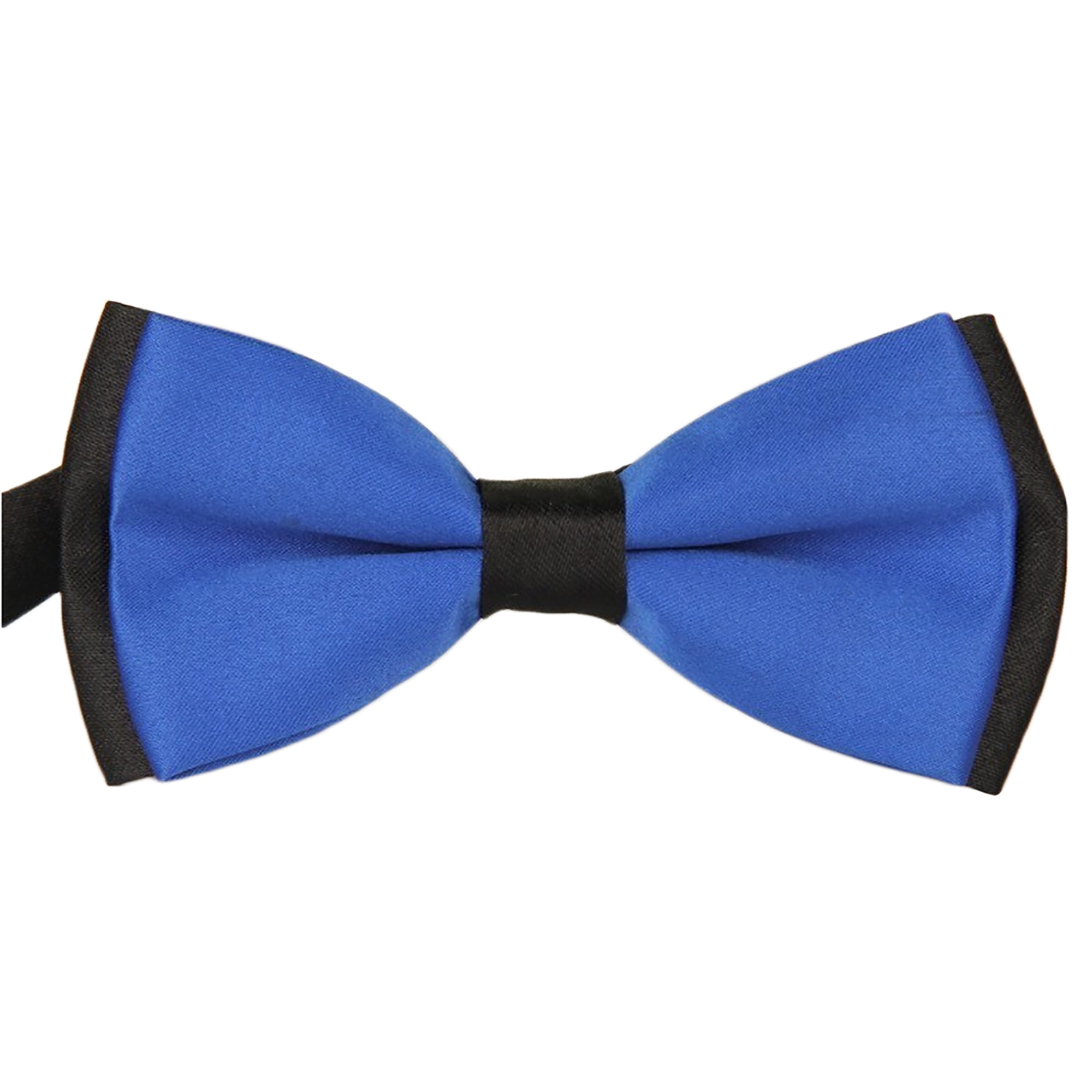 Mens Blue and Black Formal Event PreTied Bow Tie