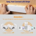 LED Light Strip Connectors 4 Pin RGB LED Lights Connectors,Gapless