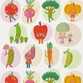 thumbnail image 5 of Cute Vegetable Curtain Valance for Windows Healthy Delicious Food Rod Pocket Window Valances Simple Art Cartoon Printed Short Curtains for Kitchen Bathroom54 x 18 inch, 5 of 6