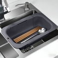 thumbnail image 4 of EGNMCR Kitchen Gadgets, Kitchen Accessories, Kitchen Utensils Multifunctional Retractable Drainage Basket For Home Kitchen Adjustable Over-the-Sink Colander And Storage Organizer Collapsible colander, 4 of 6