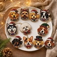 thumbnail image 3 of Lucahom DIY Pearl Art Christmas Ornament Kit for Adults, 10 Pcs Pearl Painting Hanging Ornaments with Dog, Christmas Tree Hanging Decorations for Kids, Xmas Decor, 2.95 in, 1 Set, 3 of 6