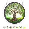 thumbnail image 2 of 83pc Acrylic Jigsaw Puzzle Suncatcher – 7.4in Sun Catcher Puzzle for Windows Hanging, Home & Garden Gift #003, 2 of 7