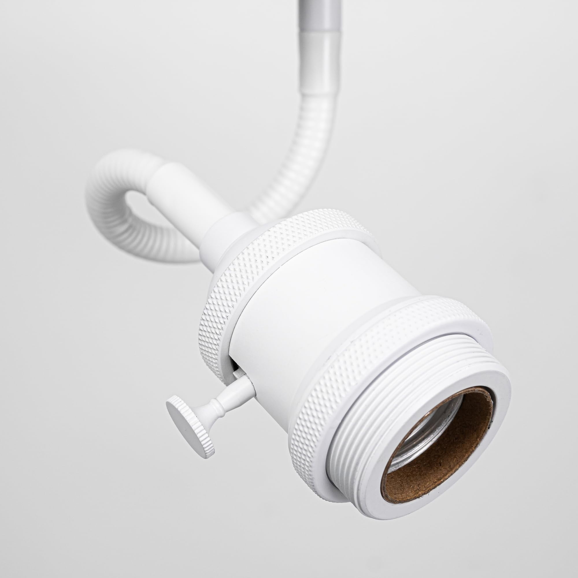 KAYYELAMP 1 Pcs H-Type Track Mount Flexible Gooseneck Adjustable Angle Modern White Dimmable Lighting for Wall Painting Home Kitchen(No Track)