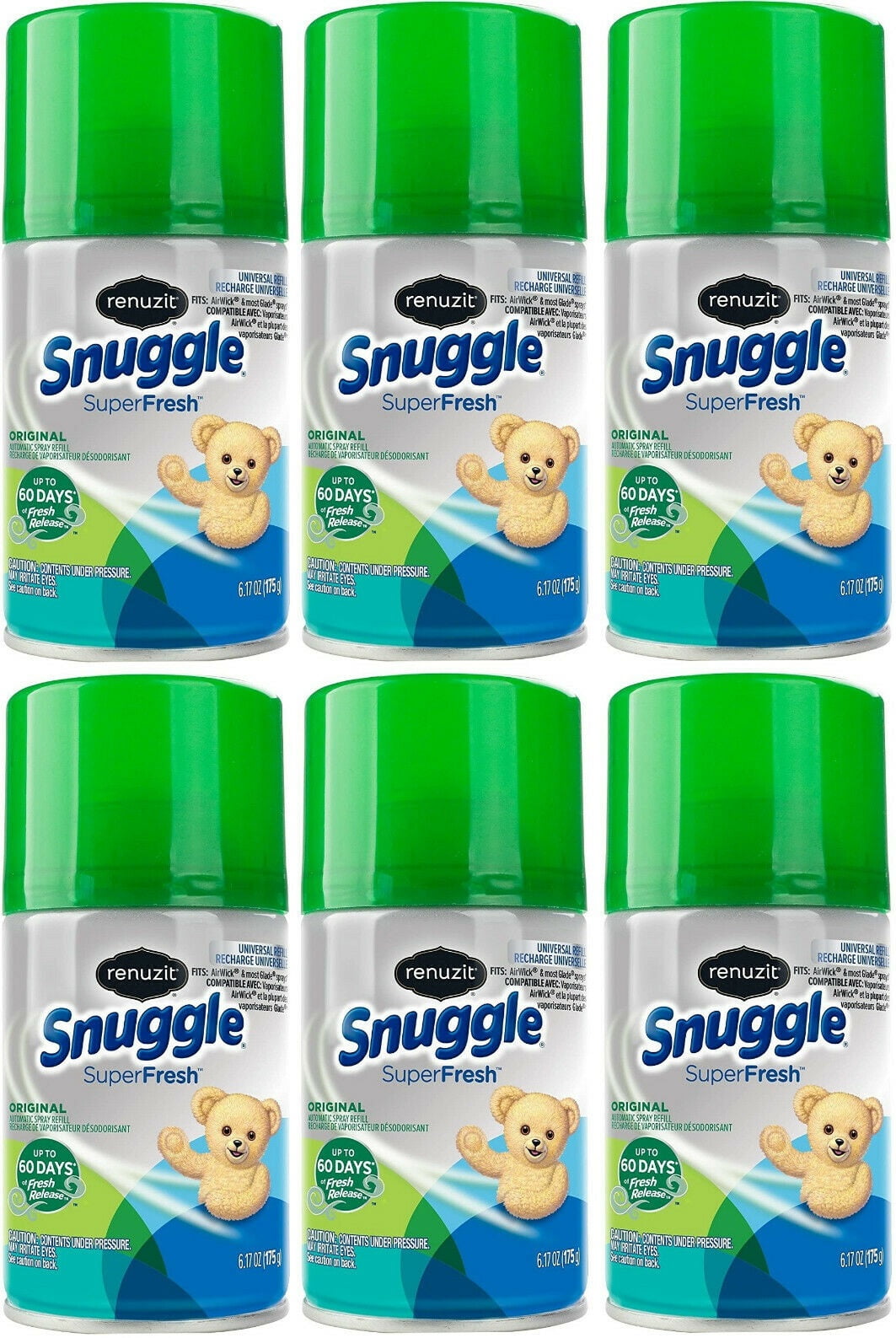 Renuzit Snuggle Super Fresh Automatic Spray Refill, Original, 6.17