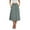 Mint Green #006, variant on Qcmgmg Flowy Skirt Midi Length Elastic High Waist A-Line Skirt with Pockets Bohemia for Women 2025 Trendy Dark Green M
