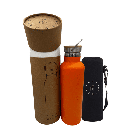The Regis Stainless Steel Sports Water Bottles 25oz ORANGE