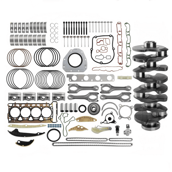 Engine Rebuild Kit Crankshaft Piston Timing Chain Kit For 08-17 Audi A4 A5 A6 VW Passat 2.0L EA888