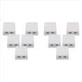 thumbnail image 1 of 10X Enchufe de Red RJ45 - Enchufe de Pared Doble Blindado Montado en Superficie con Puerto de Cable LAN Ethernet CAT6A para Cable de Red, 1 of 5