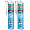 thumbnail image 1 of Sellador Akfix P645 PU Metal Blanco 2 x 287 ml, 1 of 7