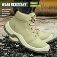 thumbnail image 6 of RIBONGZ Men's Steel Toe Work Boots Anti smashing Puncture-resistant​ Safety Boots for Industrial & Construction Non-slip Wear-resistant Comfortabl Hiking Shoes, 6 of 7