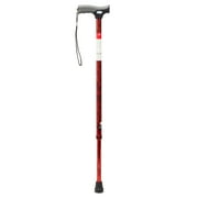 Equate Mobility Comfort Grip Walking Cane for Adults and Seniors, Red, 300 lb Weight Capacity