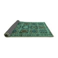thumbnail image 2 of Ahgly Company Indoor Round Persian Turquoise Blue Traditional Area Rugs, 6' Round, 2 of 4