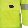 thumbnail image 4 of Pioneer 150D Oxford Poly/PVC Waterproof Rainsuit  - Color:  Hi-Viz Yellow/Green  - Size: 4XL, 4 of 6