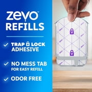 Zevo Flying Insect Trap Refill: 2 Indoor Light Trap Refill Cartridges Capture House Flies, Fruit Flies, and Gnats (2 Refill Cartridges)