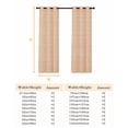 thumbnail image 6 of Fsddascl Orange Blackout Curtains for Bedroom/Living Room, Thermal Insulated Kitchen Curtains, Farmhouse Chic Abstract Cloth Texture Aesthetic Grommet Darkening Window Treatment Drapes 52"x72"x2, 6 of 6