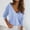 Light Blue, variant on Zpanxa Women's V- Neck Solid Color Hollow Out Recreational Thin Pullover Long Sleeve Sweater Tops Light Blue L