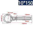 thumbnail image 1 of 304 Stainless Steel Expansion Bolts With Rings Wall Anchors Eye Screws 6/8/10mm, 1 of 6