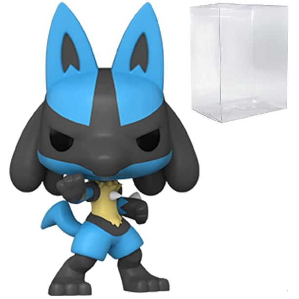 Figura Pokémon Lucario Pop! Vinilo de 9,5 cm con protector de caja