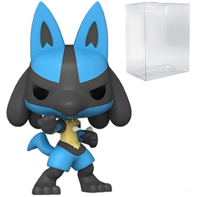 Figura Pokémon Lucario Pop! Vinilo de 9,5 cm con protector de caja