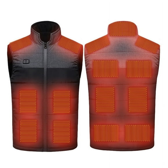 Meichang Heated Vest for Men and Women Waterproof Outdoor Travel Outerwear Rechargeable with USB Port Heated Jacket Hunting Thermal Heated Clothing