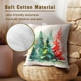 thumbnail image 5 of Merry Christmas Watercolor Forest Pillowcase Set of 2 Christmas Tree Throw Pillows Square 20x20 Inch Winter Xmas Pillow Cushion Covers Holiday Decoration for Home Living Room Bed Sofa Outdoor, 5 of 8