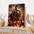 thumbnail image 4 of "Spartan Warrior on Battlefield" Canvas Wall Art, Epic Fantasy Greek Warrior Illustration, Bold Historical Decor for Man Cave, Office & Modern Home, 4 of 10