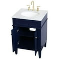 thumbnail image 3 of Elegant Decor Williams 24" Single Marble Top Bathroom Vanity in Blue, 3 of 16