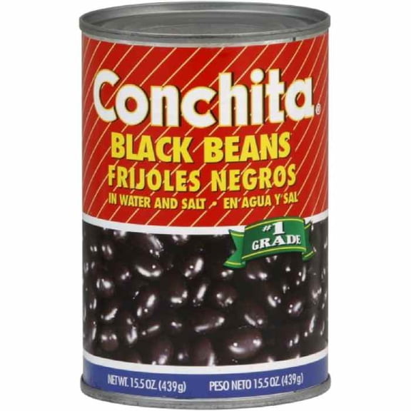 Conchita Washed Black Beans, 15.5 oz, Pack of 24