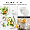 thumbnail image 3 of Steamed Egg Cup Microwave Steamer Breakfast Container Mini Ovens Bagel Bites 4 Pcs, 3 of 6